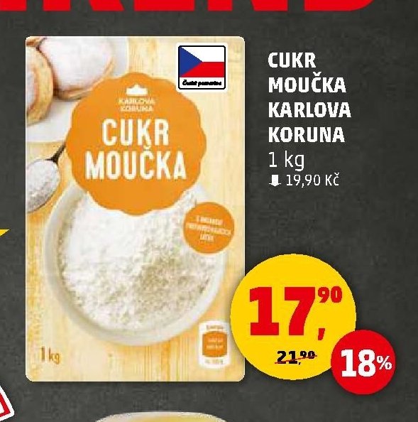 Cukr moučka Karlova Koruna