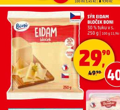 Sýr Eidam bloček Boni