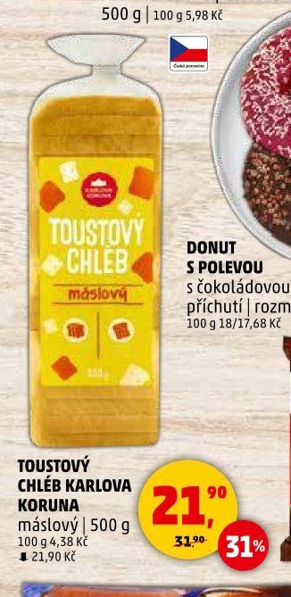TOUSTOVÝ CHLÉB KARLOVA KORUNA