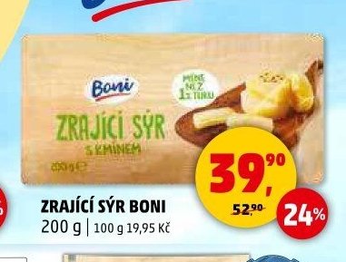 Zrající sýr Boni