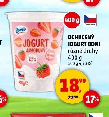 Ochucený jogurt Boni