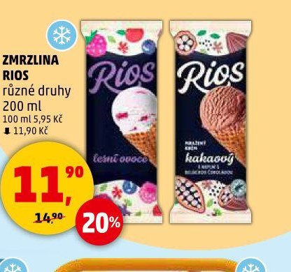 ZMRLZINA RIOS různé druhy 200 ml