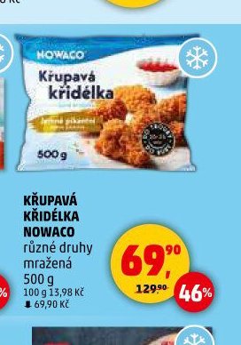 KŘUPAVÁ KŘIDÉLKA NOWACO různé druhy mražená 500 g