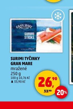 SURIMI TYČINKY GRAN MARE mražené 250 g
