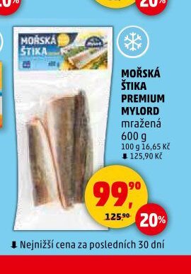 MOŘSKÁ ŠTIKA PREMIUM MYLORD mražená 600 g