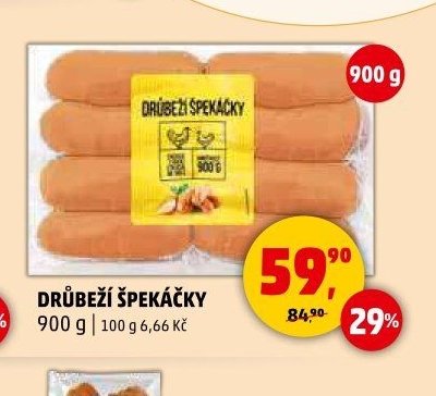 DRŮBEŽÍ ŠPEKÁČKY 900 g