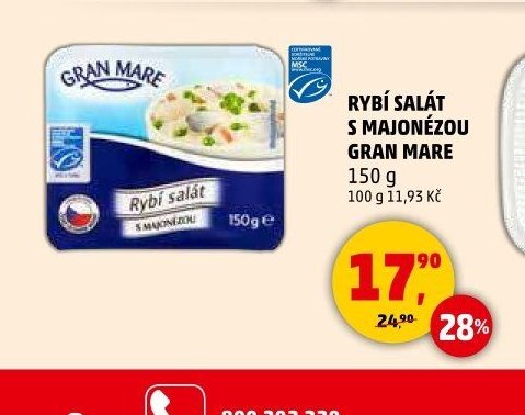 RYBÍ SALÁT S MAJONÉZOU GRAN MARE 150 g