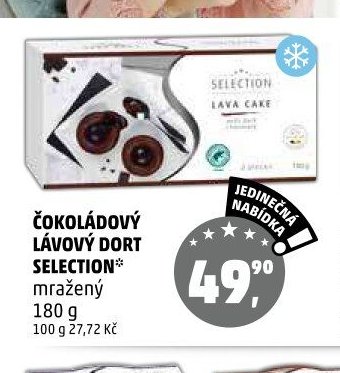 ČOKOLÁDOVÝ LÁVOVÝ DORT SELECTION*