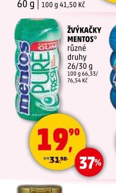 ŽVÝKAČKY MENTOS