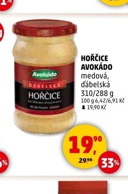 HOŘČICE AVOKÁDO