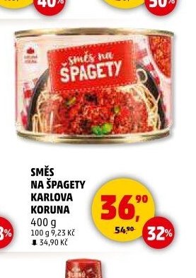 SMĚS NA ŠPAGETY KARLOVA KORUNA