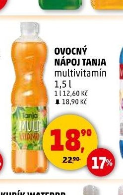 OVOCNÝ NÁPOJ TANJA multivitamín 1,5 l