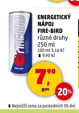 ENERGETICKÝ NÁPOJ FIRE-BIRD různé druhy 250 ml