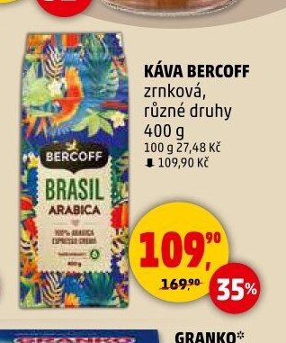 KÁVA BERCOFF zrnková