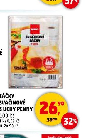SÁČKY SVAČINOVÉ S UCHY PENNY