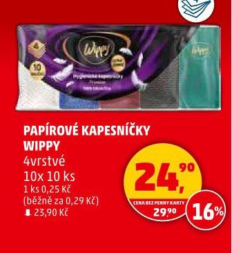 PAPÍROVÉ KAPESNÍČKY WIPPY 4vrstvé
