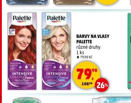 BARVY NA VLASY PALETTE