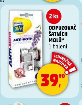 ODPUZOVAČ ŠATNÍCH MOLŮ