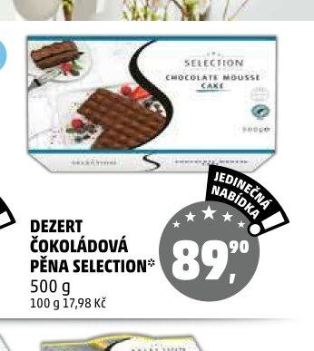 Dezert čokoládová pěna Selection