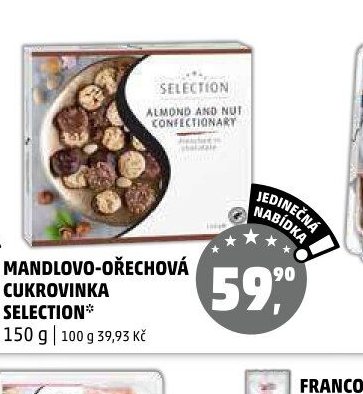 Mandlovo-ořechová cukrovinka Selection