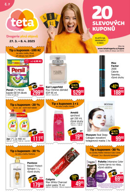 aktuální leták Teta drogerie 27.3.2025-8.4.2025
