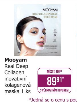 Mooyam Real Deep Collagen inovativní kolagenová maska 1 ks
