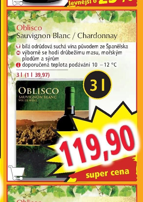 Oblisco Sauvignon Blanc / Chardonnay 3 l