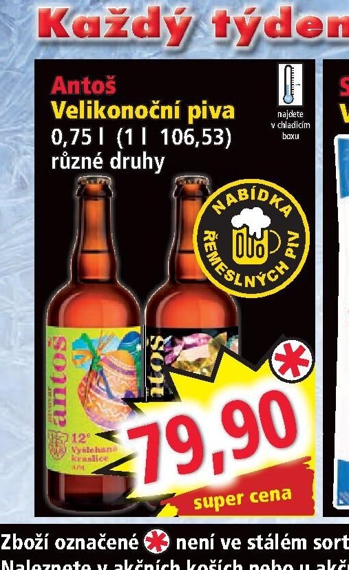 Antoš Velikonoční piva 0,75 l