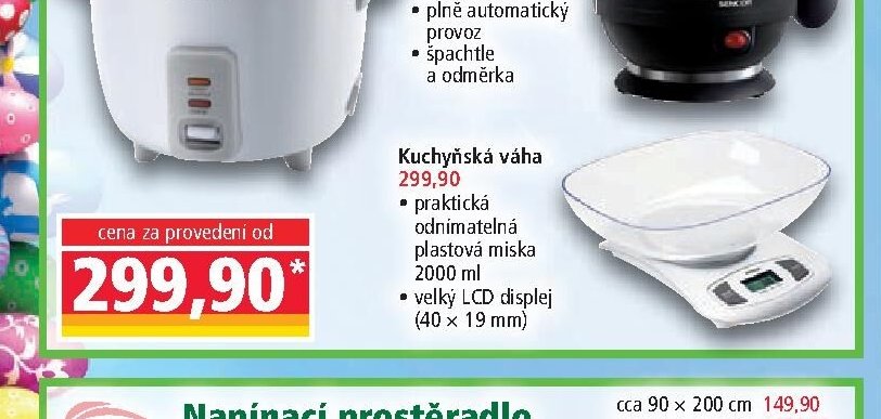 Elektro pomocníci do kuchyně - Kuchyňská váha