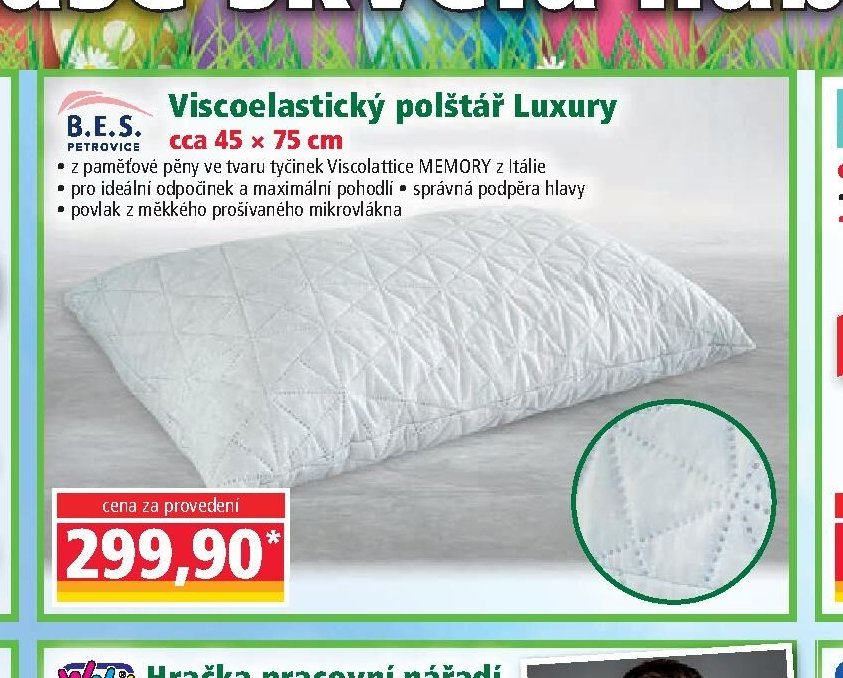 Viscoelastický polštář Luxury