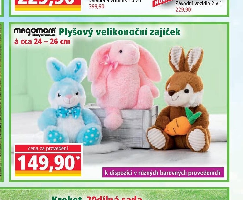 Plyšový velikonoční zajíček