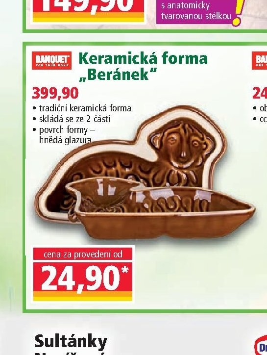 BANQUET Keramická forma Beránek