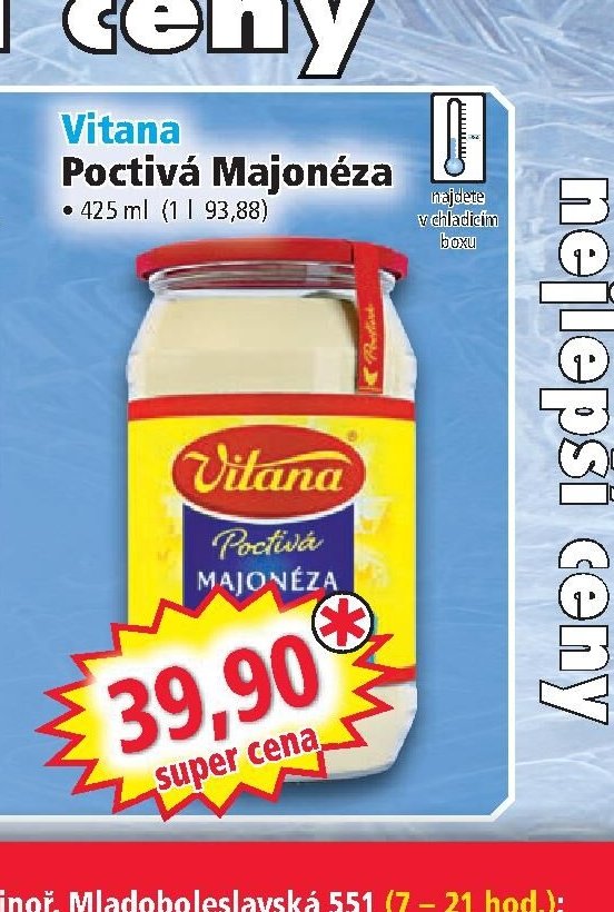 Vitana Poctivá Majonéza
