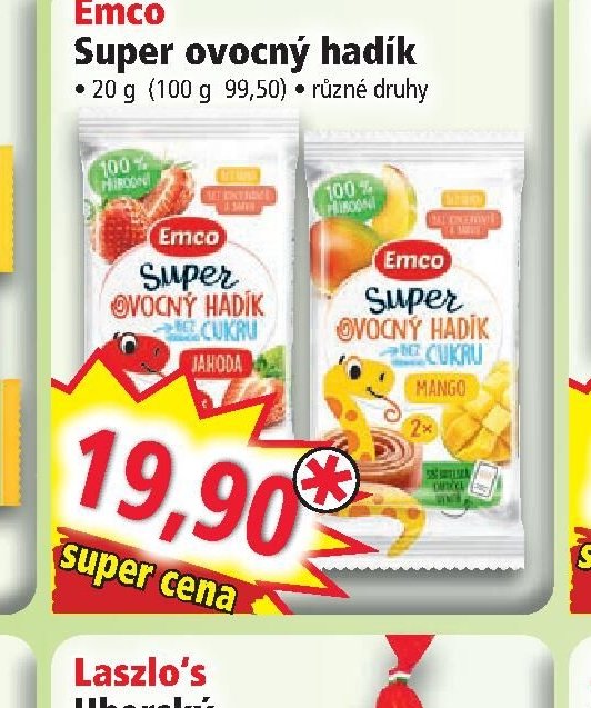 Emco Super ovocný hadík