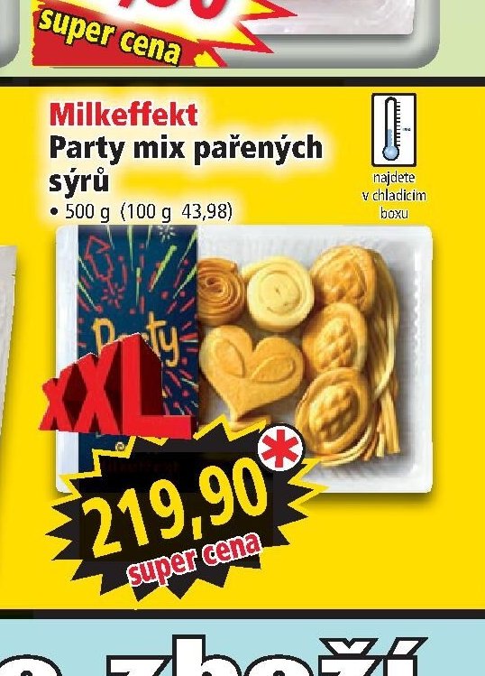 Milkeffekt Party mix pařených sýrů