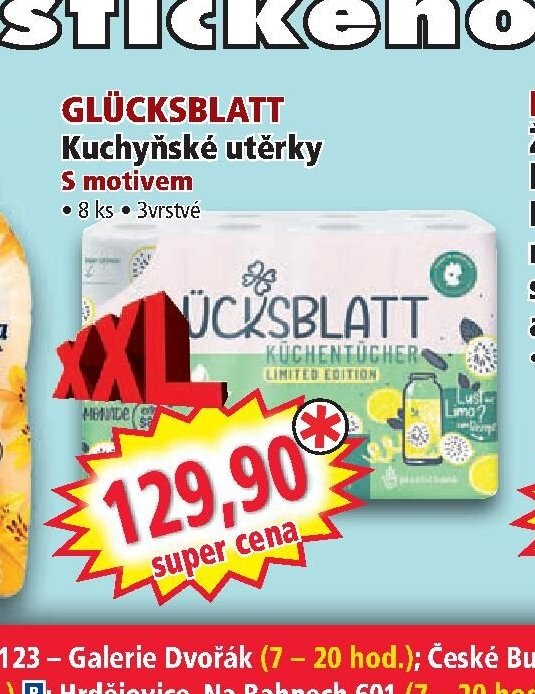 GLÜCKSBLATT Kuchyňské utěrky