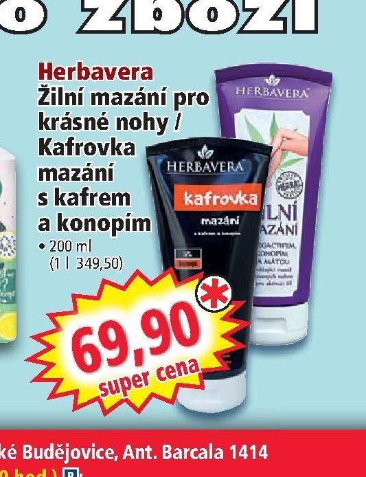 Herbavera Žilní mazání
