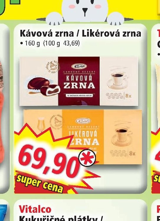 Kávová zrna / Likérová zrna