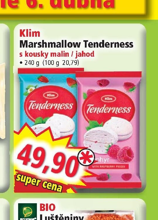 Klim Marshmallow Tenderness s kousky malin / jahod