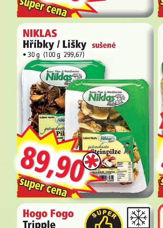 NIKLAS Hříbky / Lišky sušené