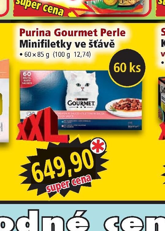 Purina Gourmet Perle Minifiletky ve šťávě