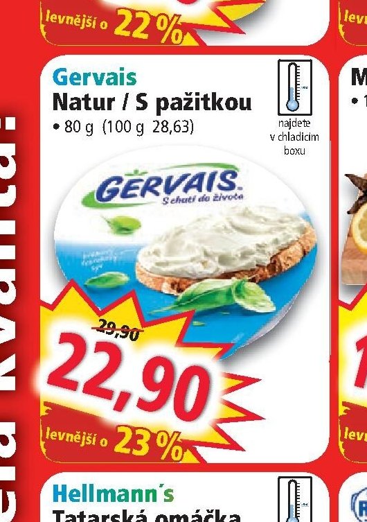 Gervais Natur / S pažitkou