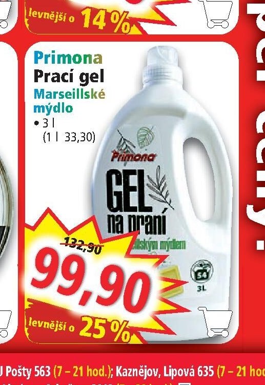 Primona Prací gel Marseille