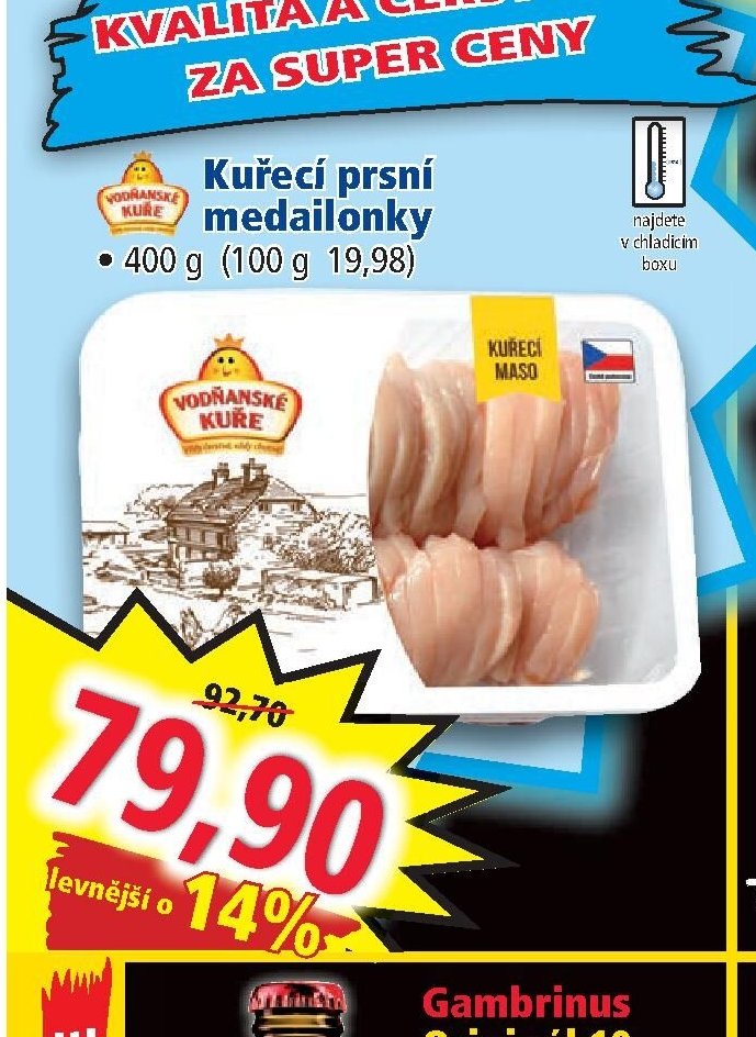 Kuřecí prsní medailonky 400 g