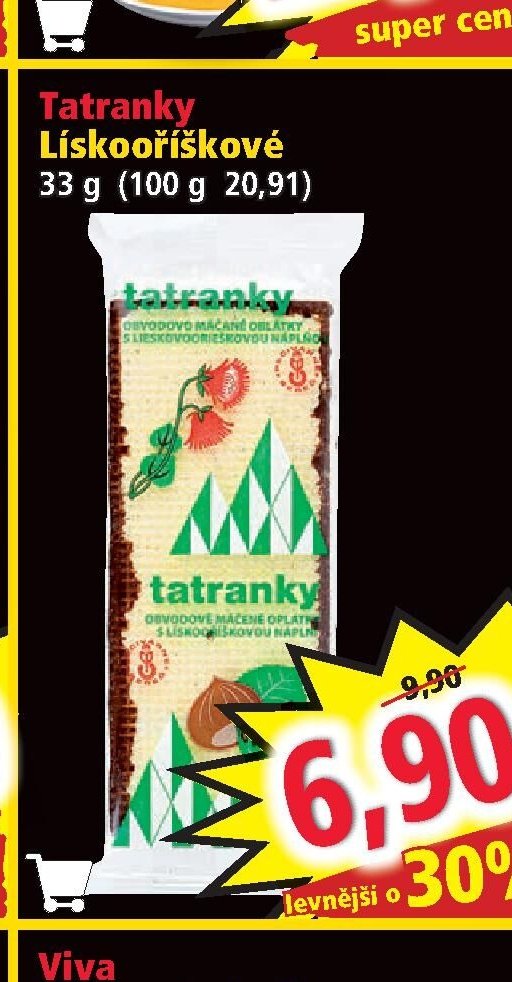 Tatranky Lískooříškové 33 g