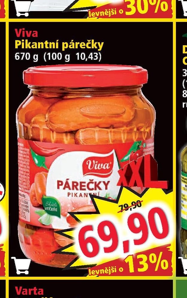 Viva Pikantní párečky 670 g