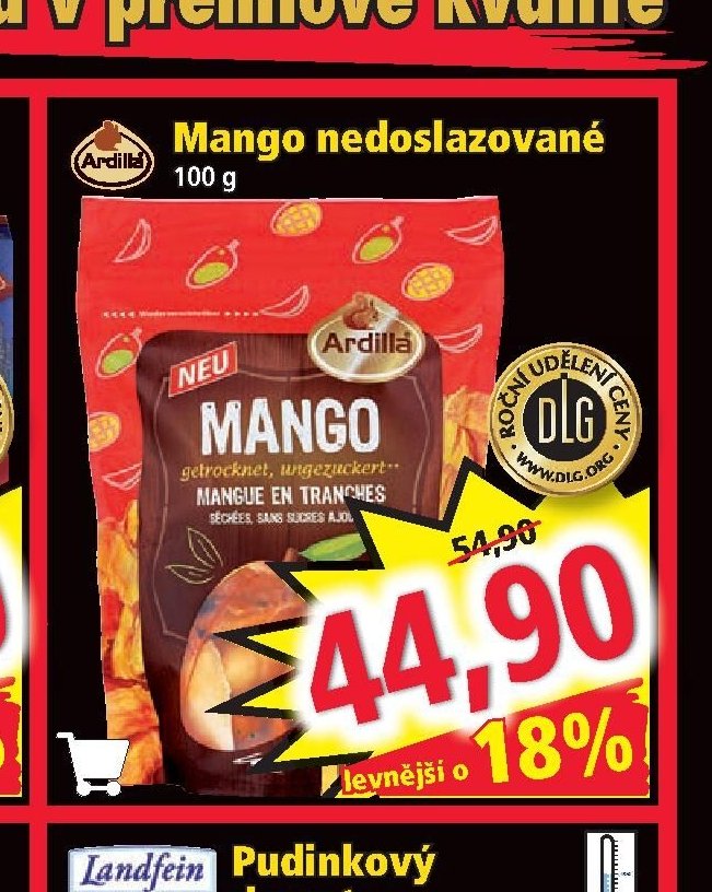 Mango nedoslazované