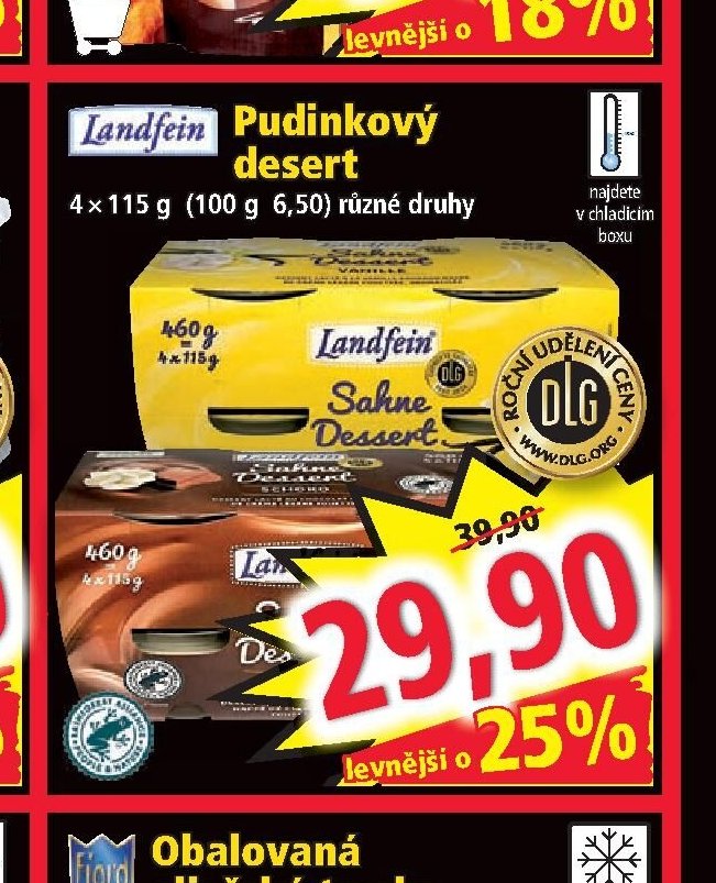 Pudinkový desert