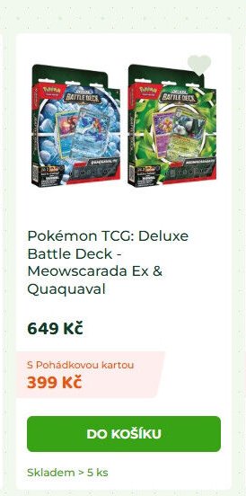 Pokémon TCG: Deluxe Battle Deck - Meowscarada Ex & Quaquaval