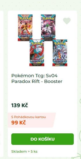 Pokémon Tcg: Sv04 Paradox Rift - Booster